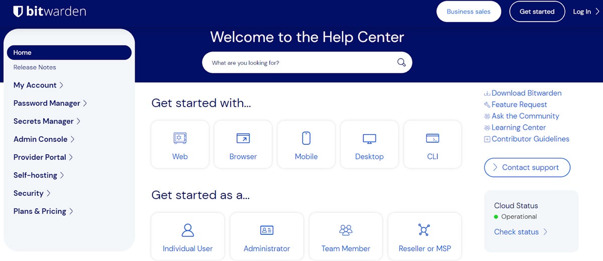 Bitwarden Online Help Center