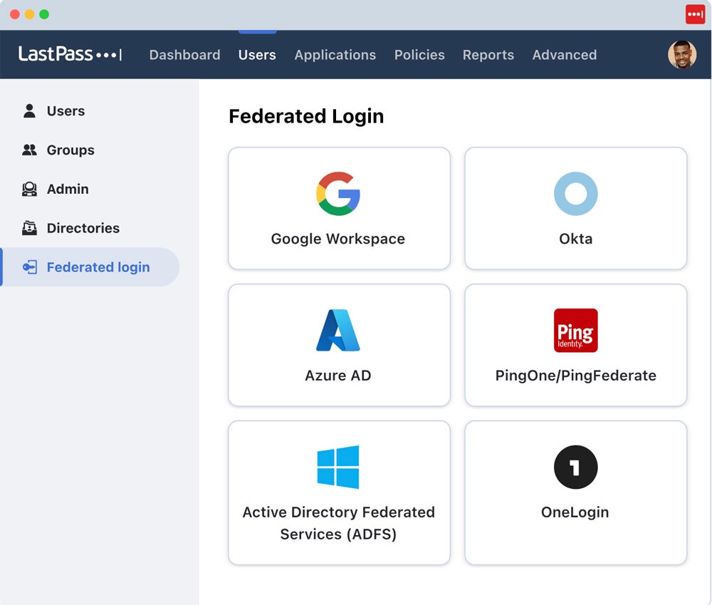 LastPass interface.