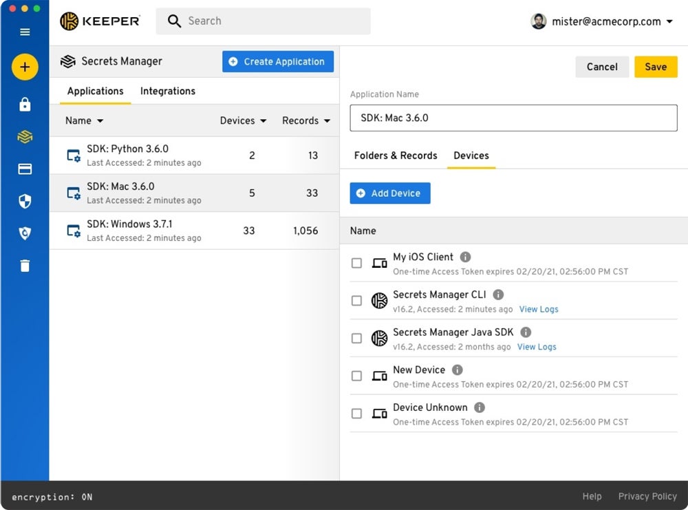 Keeper interface.