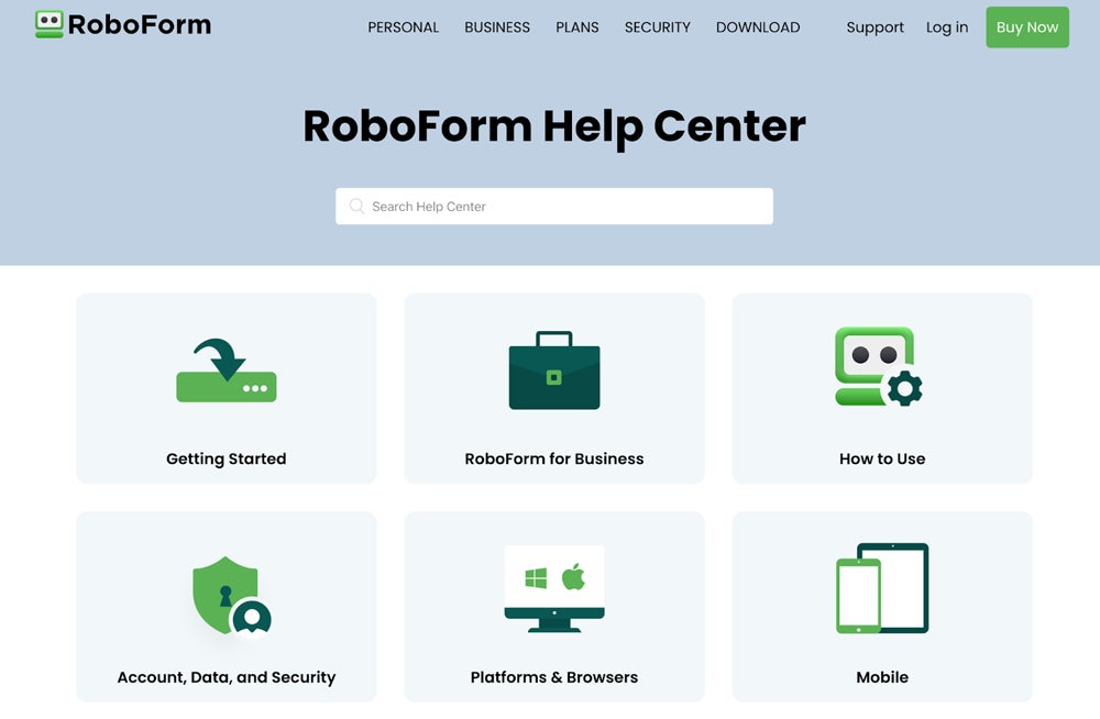 RoboForm Help Center.