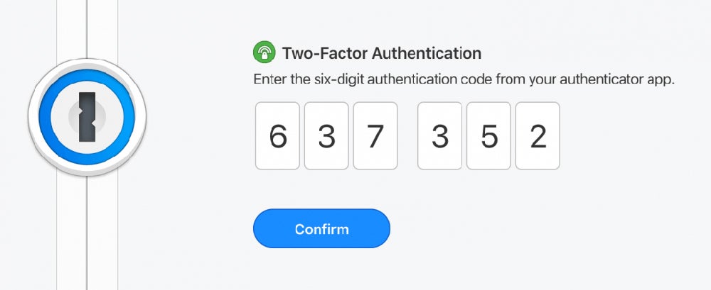 2FA in 1Password.