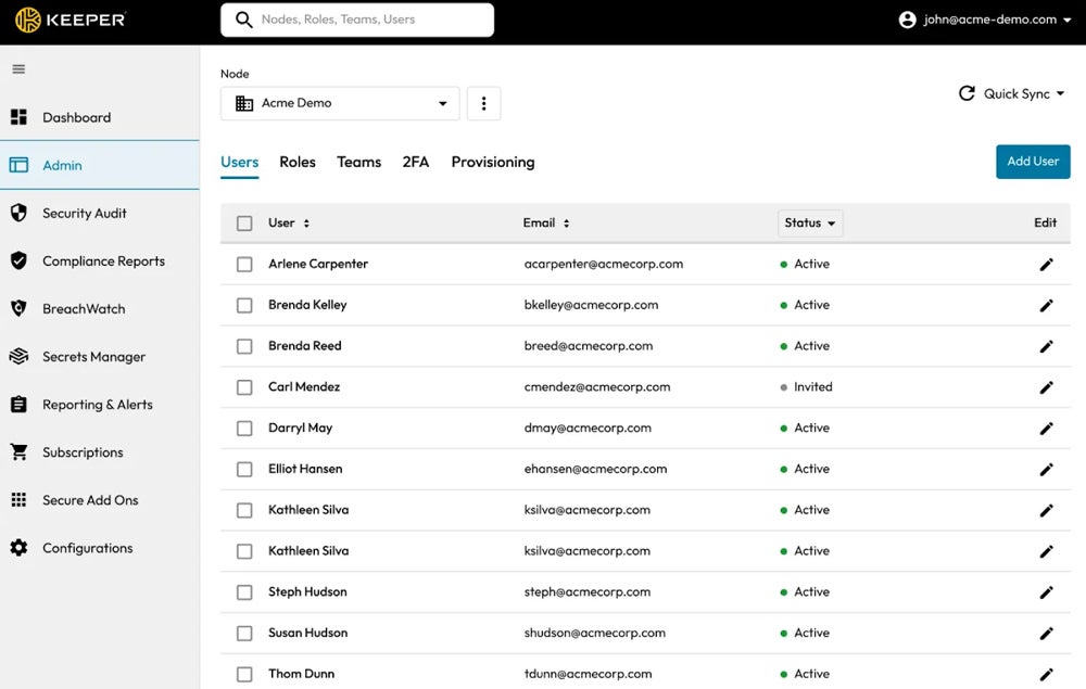 Keeper Active Directory integration.