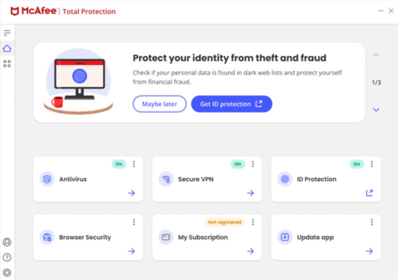 McAfee Total Protection.