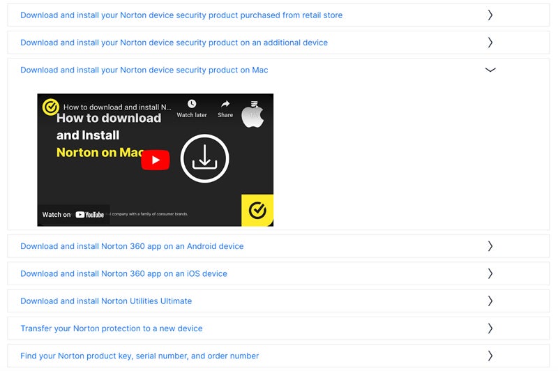 Training videos for Norton users.